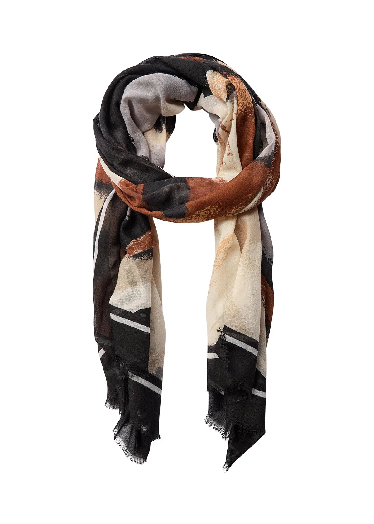 51222- Telena Scarf Brown- Soya Concept