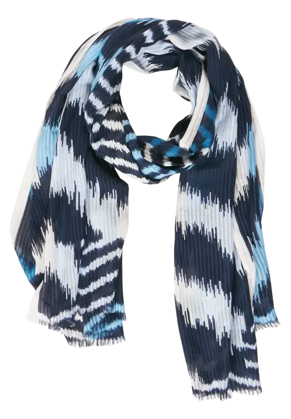 572114- Blue Print Scarf - Street One