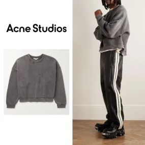 Acne Studios  |Pullovers Street Style Long Sleeves Plain Cotton Logo