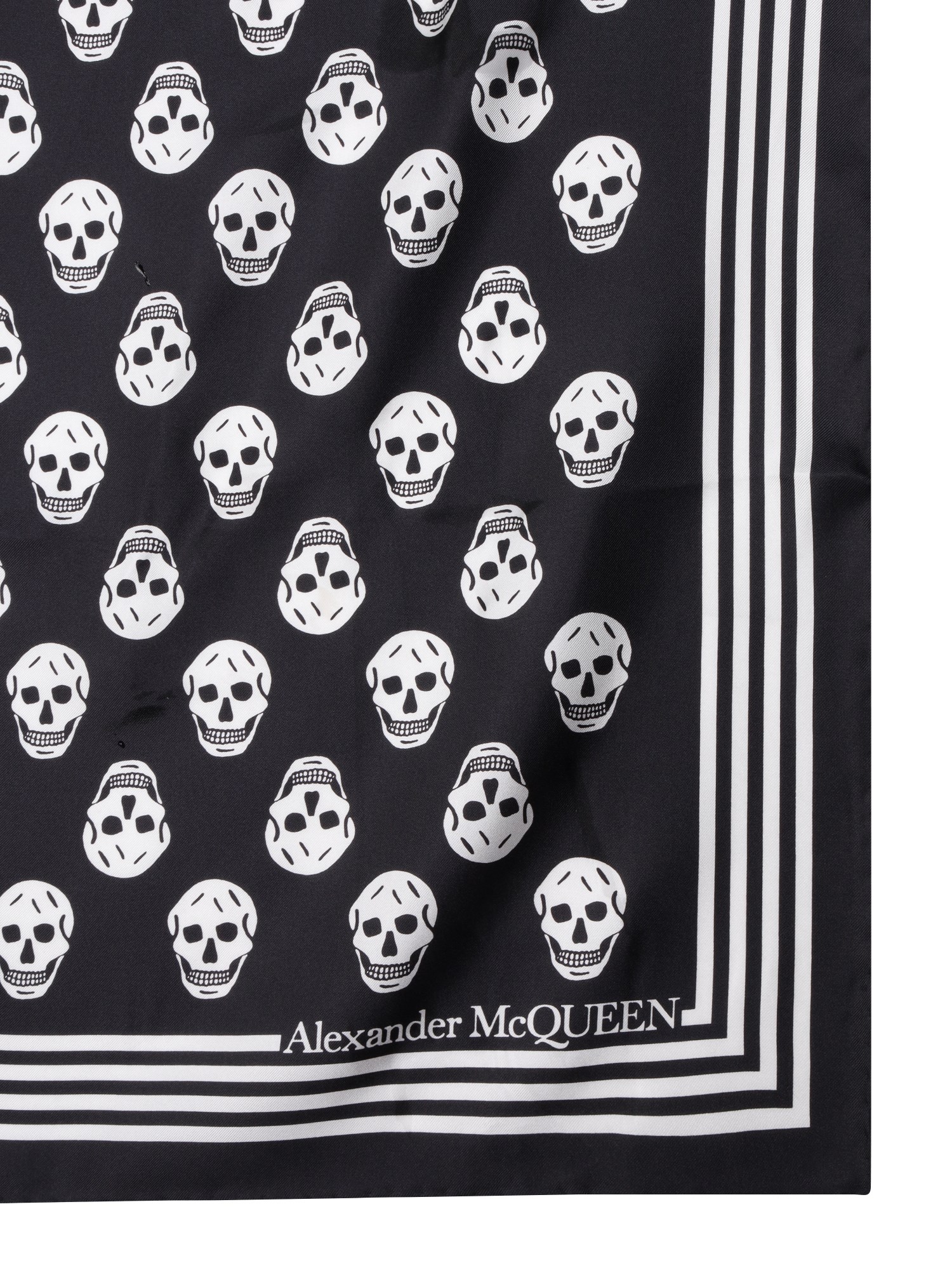 ALEXANDER McQUEEN    BIKER SKULL PRINT SCARF