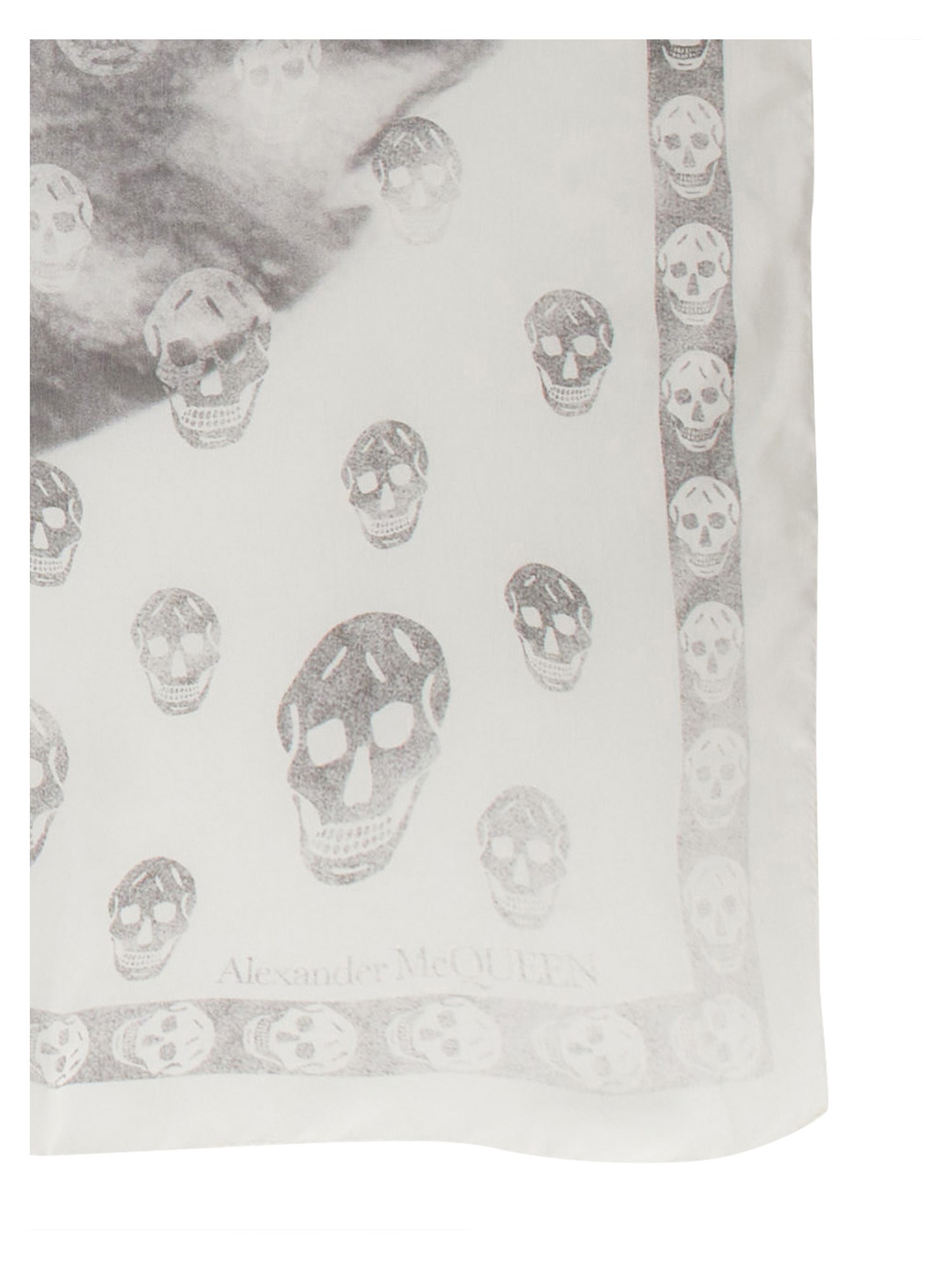 ALEXANDER McQUEEN    SKULL ORCHID SILK SCARF