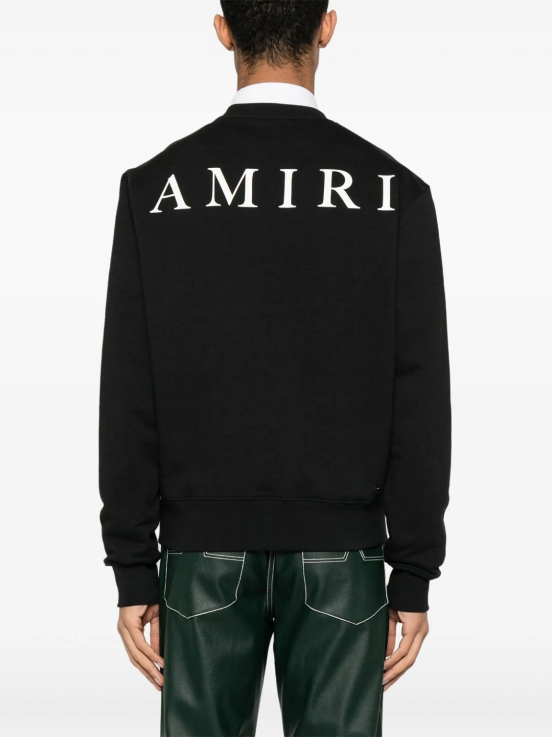 AMIRI  |Crew Neck Pullovers Street Style Long Sleeves Plain Cotton