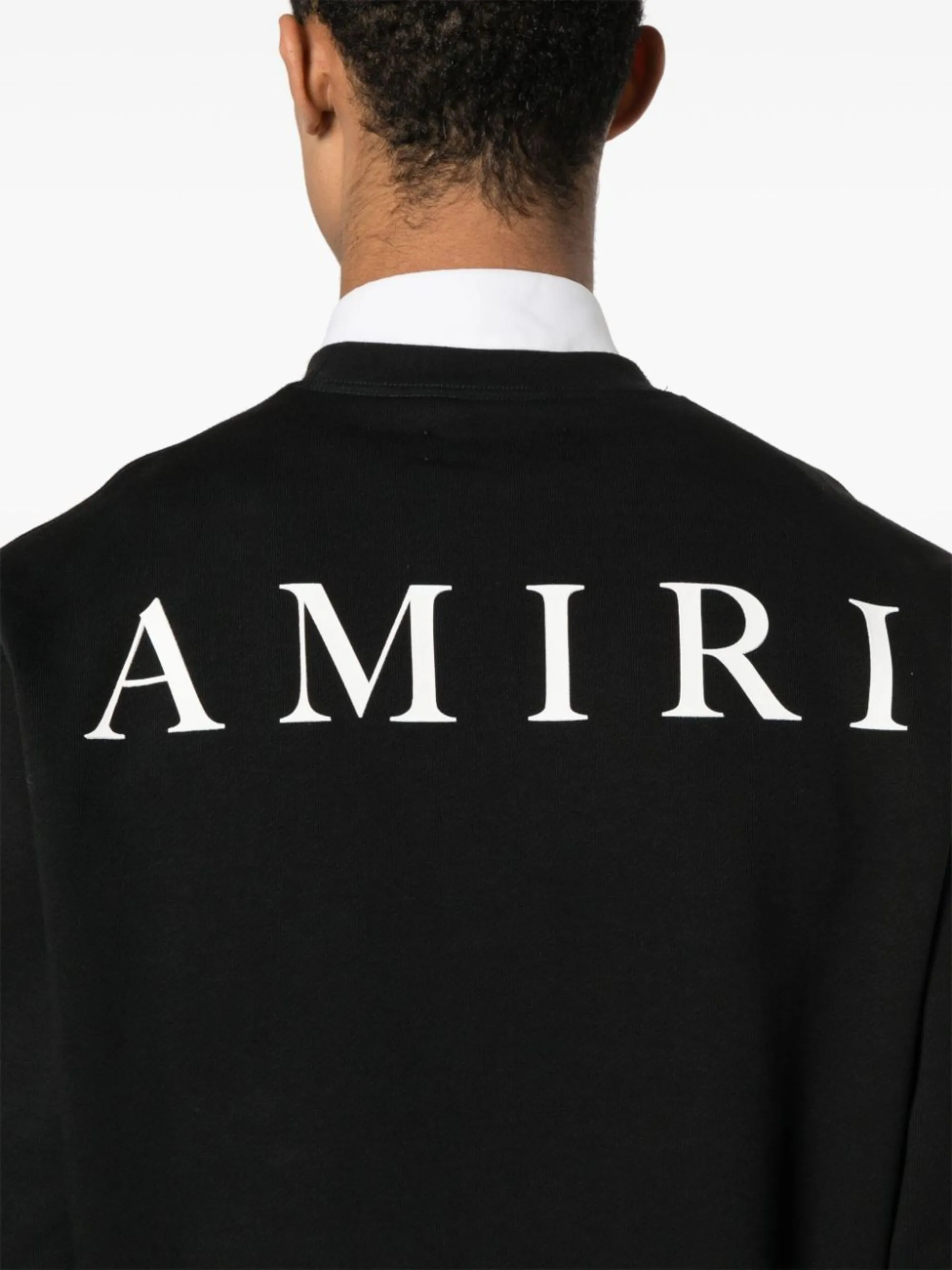 AMIRI  |Crew Neck Pullovers Street Style Long Sleeves Plain Cotton