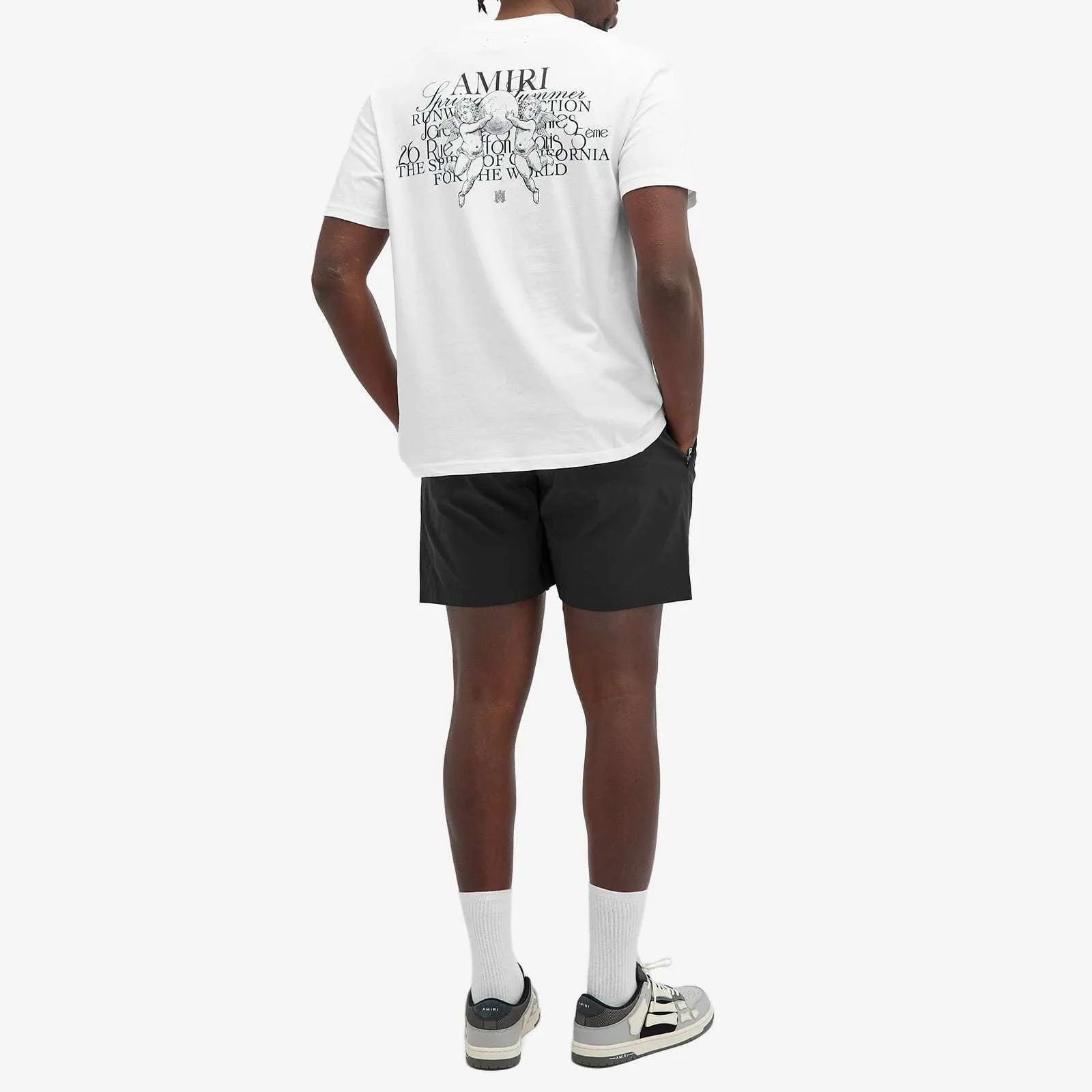 AMIRI  |Crew Neck Pullovers Unisex Street Style Cotton Short Sleeves