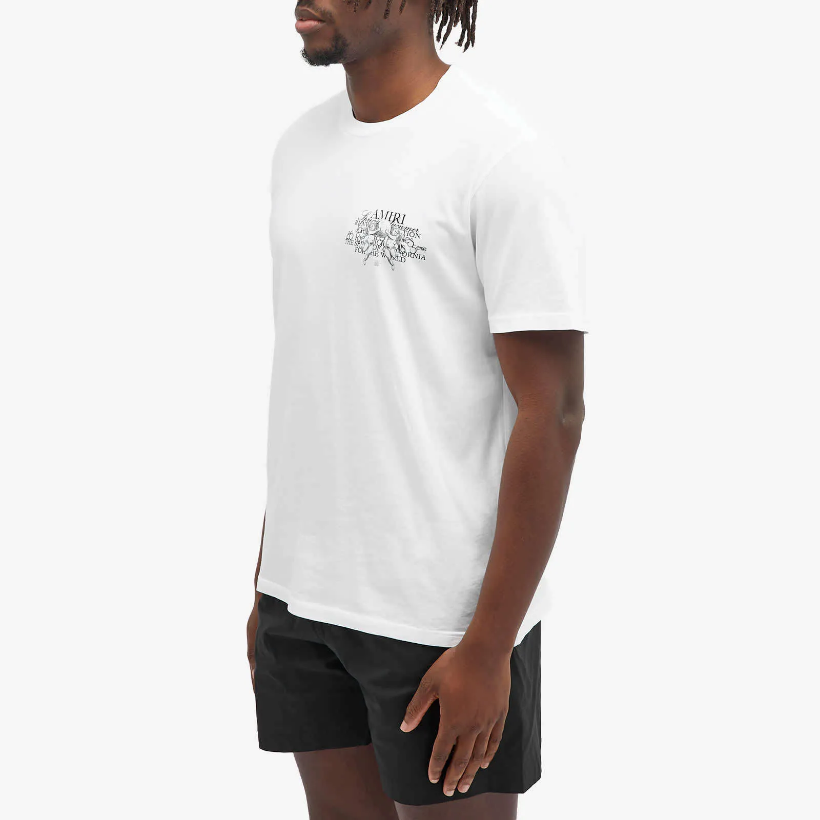 AMIRI  |Crew Neck Pullovers Unisex Street Style Cotton Short Sleeves