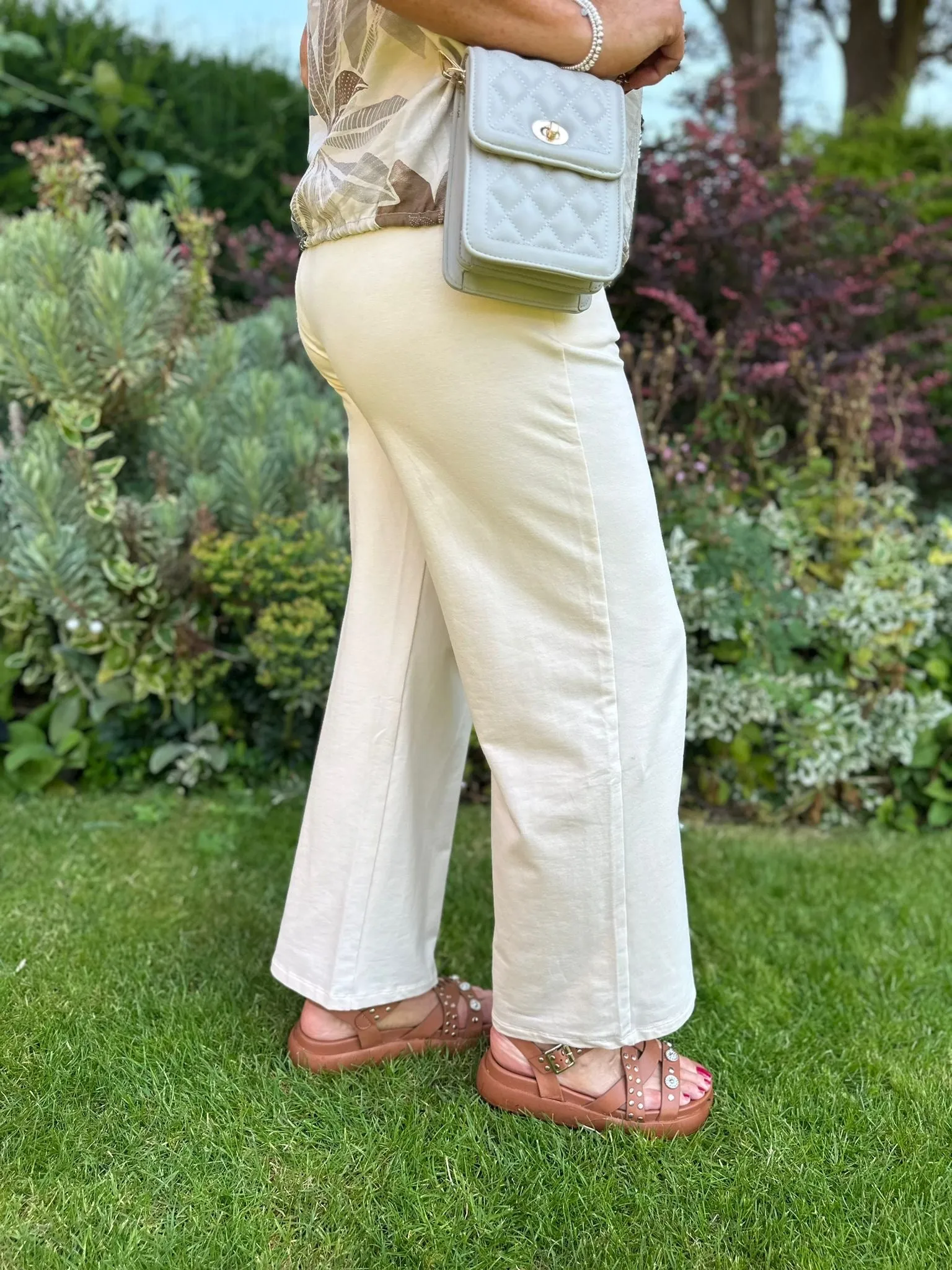 Antique Cream Soft Comfort Trousers