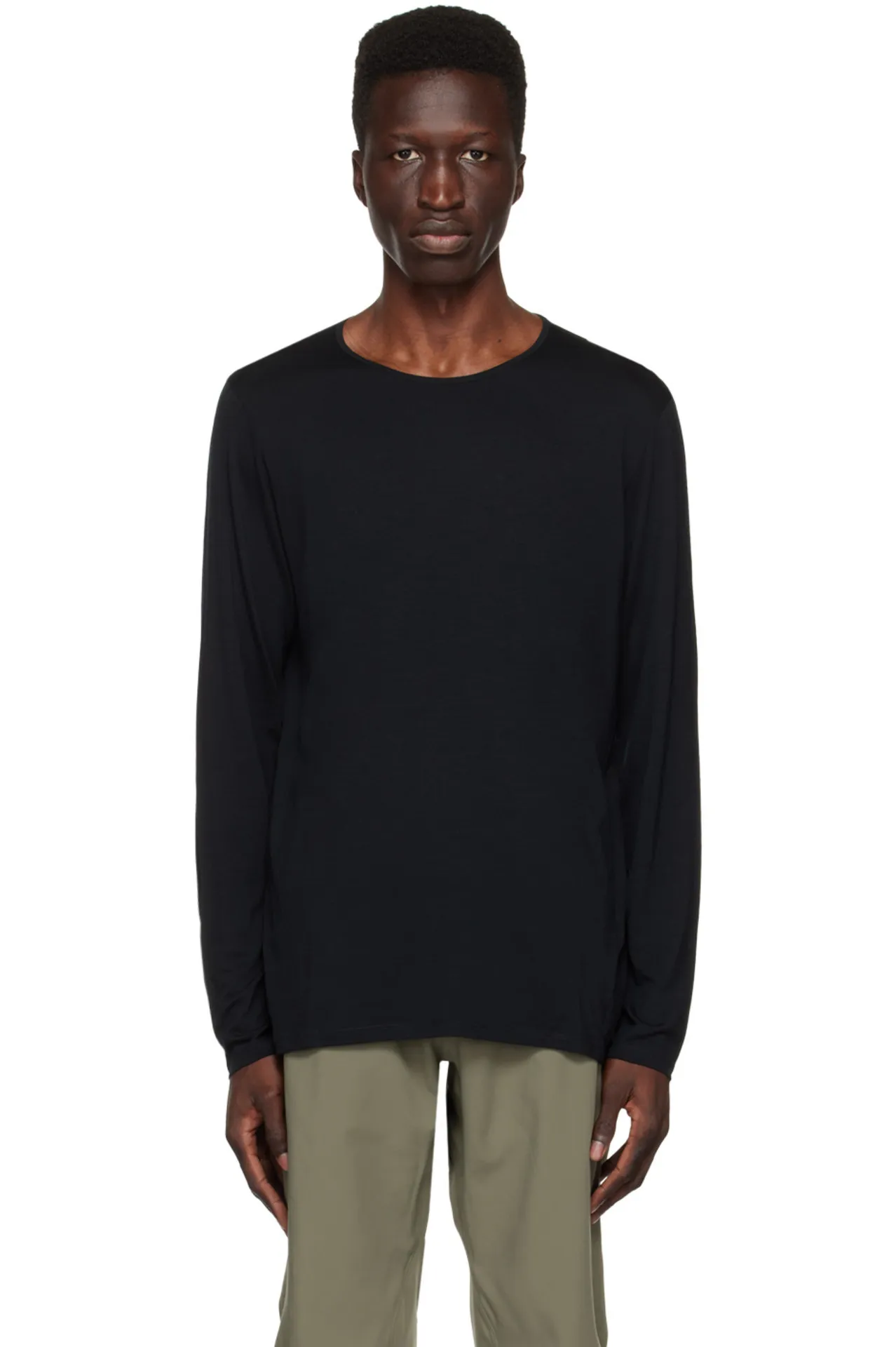 ARC'TERYX  |Crew Neck Wool Nylon Blended Fabrics Long Sleeves