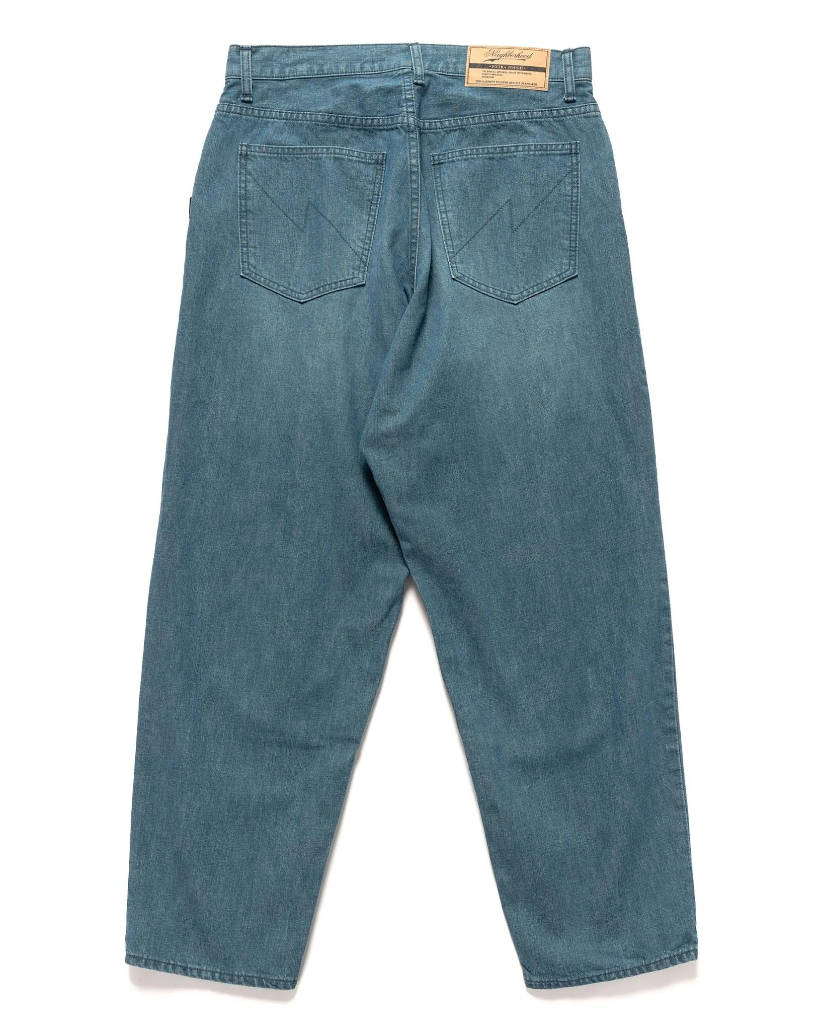 Baggysilhouette Denim Pants Blue