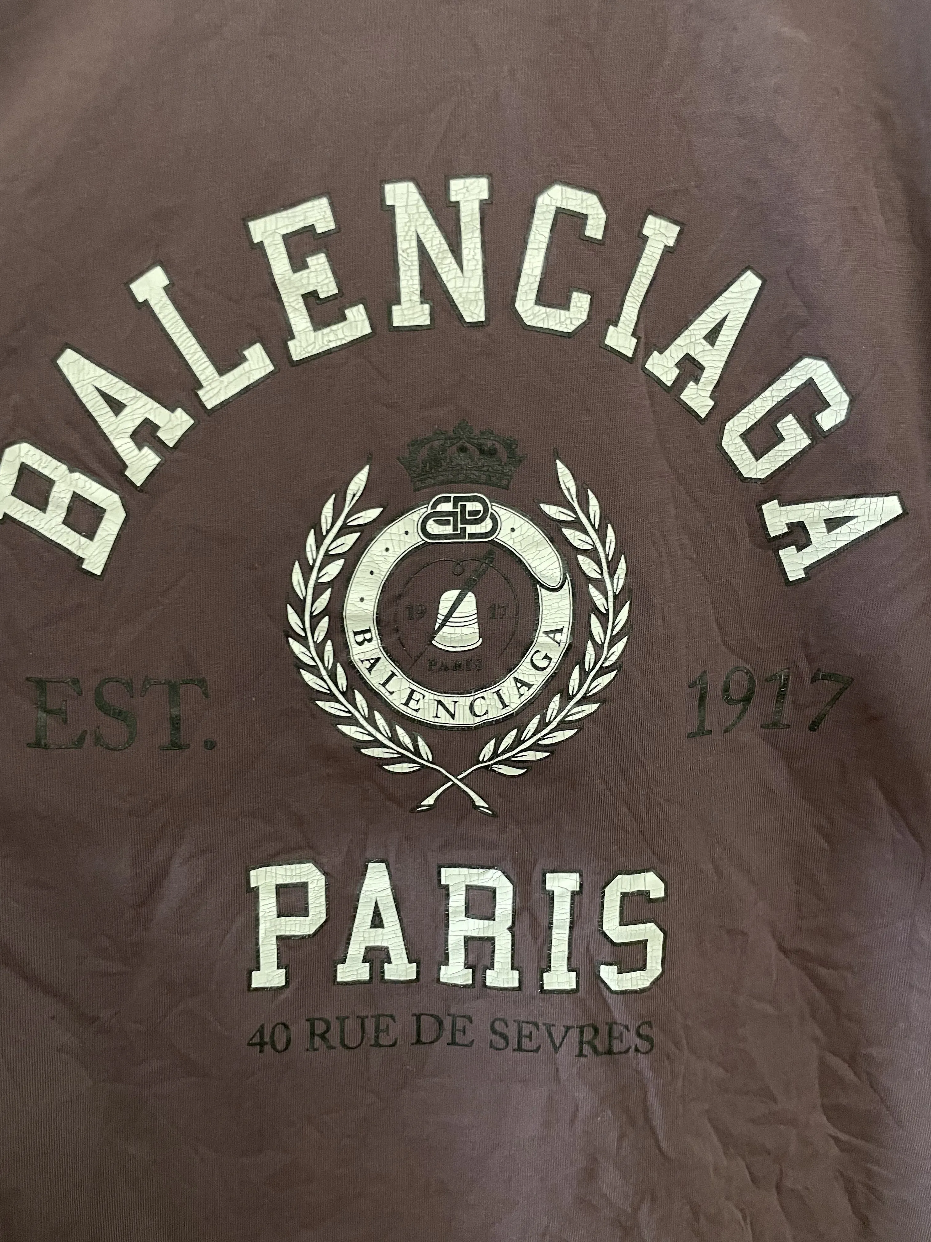 BALENCIAGA  |Pullovers Unisex Street Style Cotton Short Sleeves Luxury