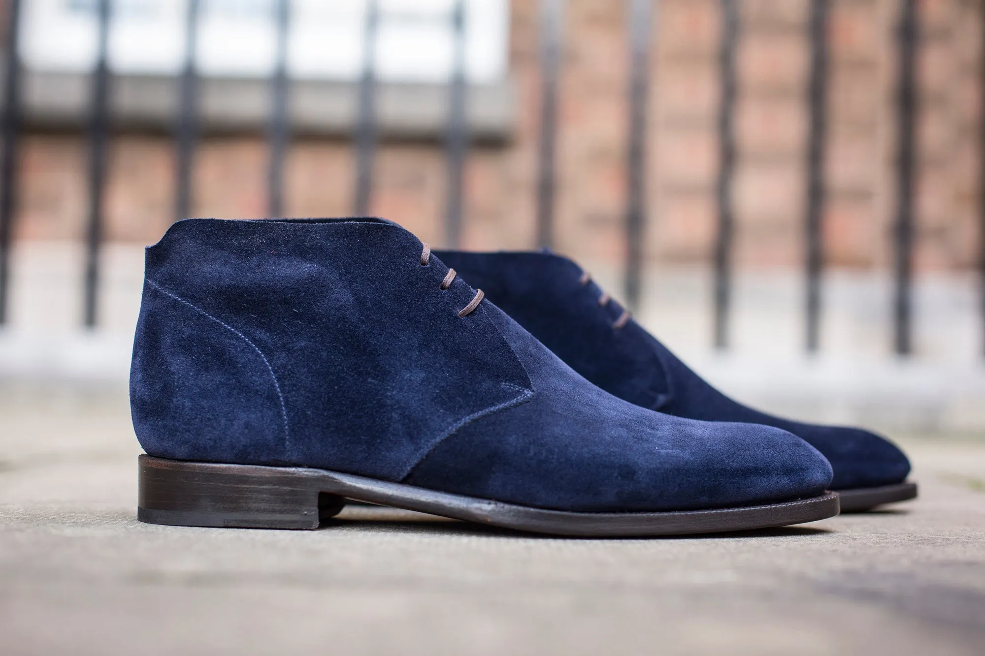 Ballard - MTO - Dark Blue Suede - NGT Last - Single Leather Sole