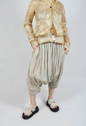 Balloon Trousers in Straw Cloud