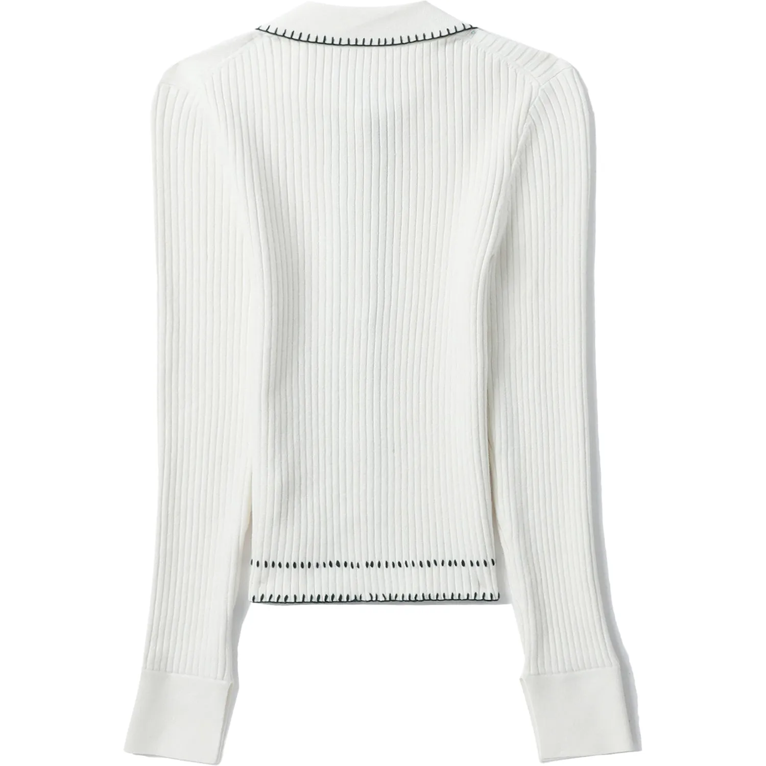 BAPY RIBBED CARDIGAN LADIES