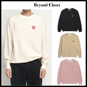 beyond closet  |Unisex Street Style Long Sleeves Sweatshirts