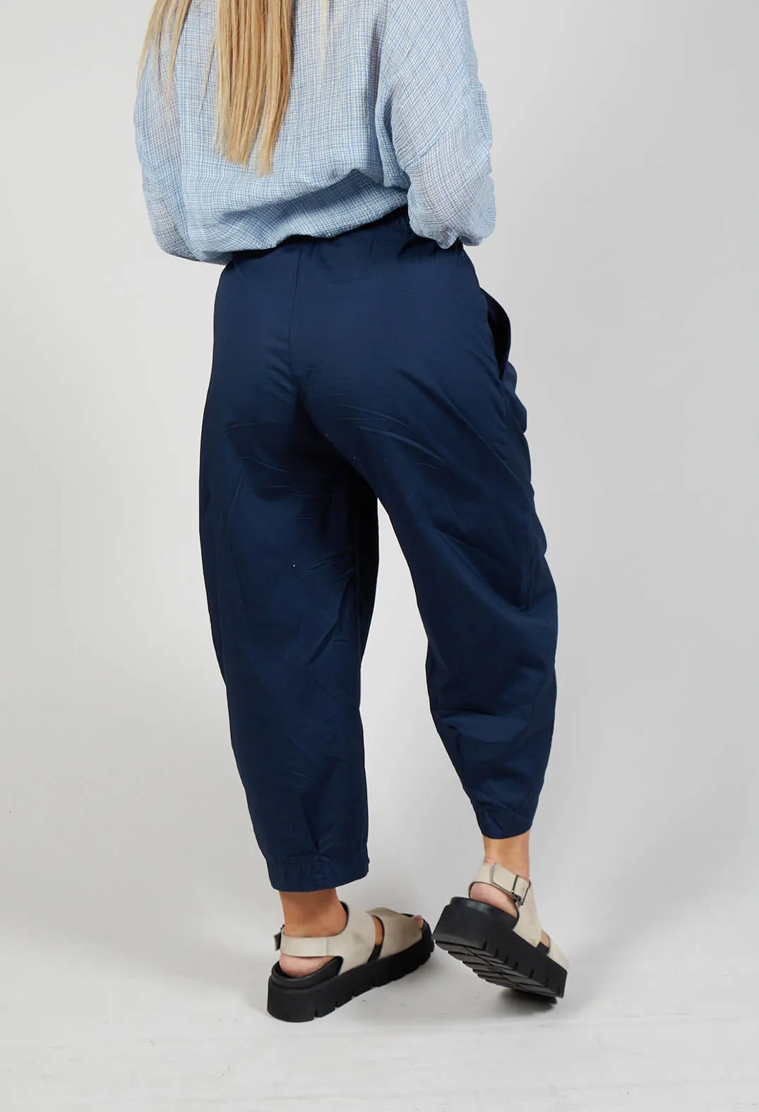 Bianco P Trousers In Blu