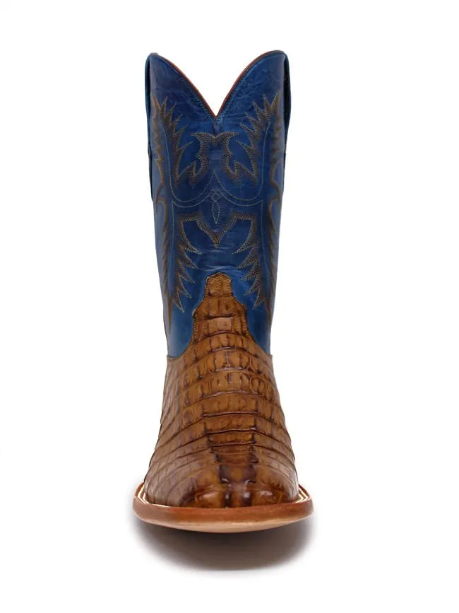 Black Jack Mens The Rip Cognac Caiman Tail Boots