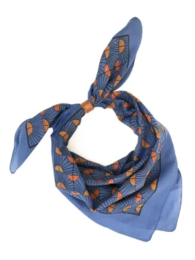 Block Shop: Rosehip Cobalt Square Scarf