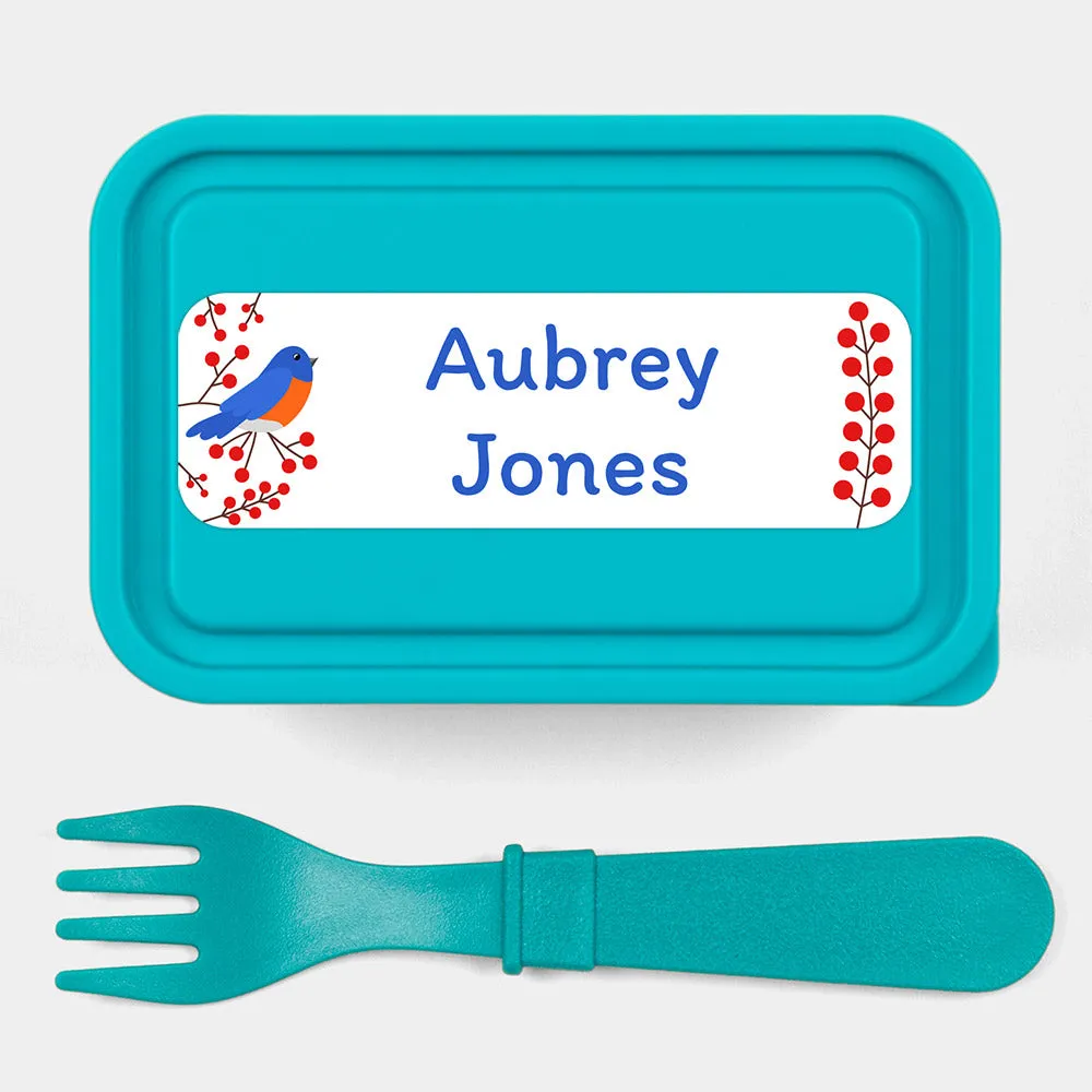 Blue Bird Large Rectangle Name Labels