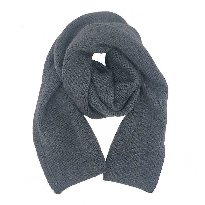 Bonpoint Child Cashmere Scarf Thunder Grey