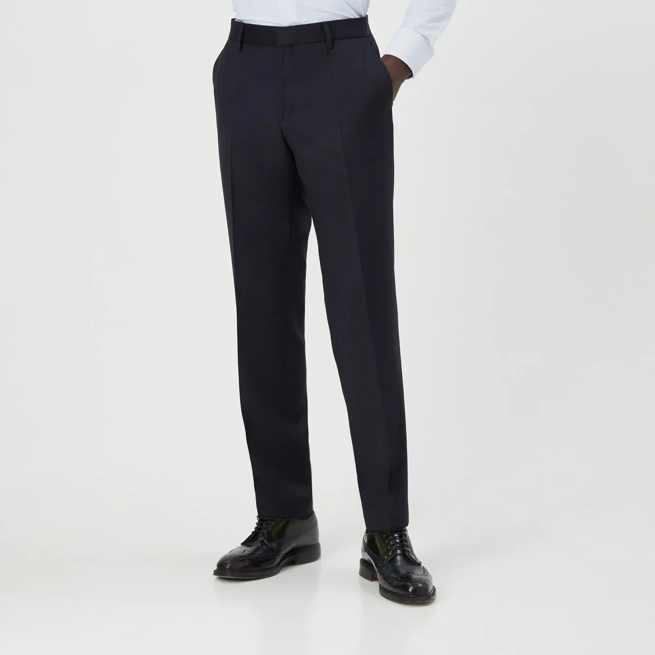 BOSS Genius Slim Suit Trousers - Navy