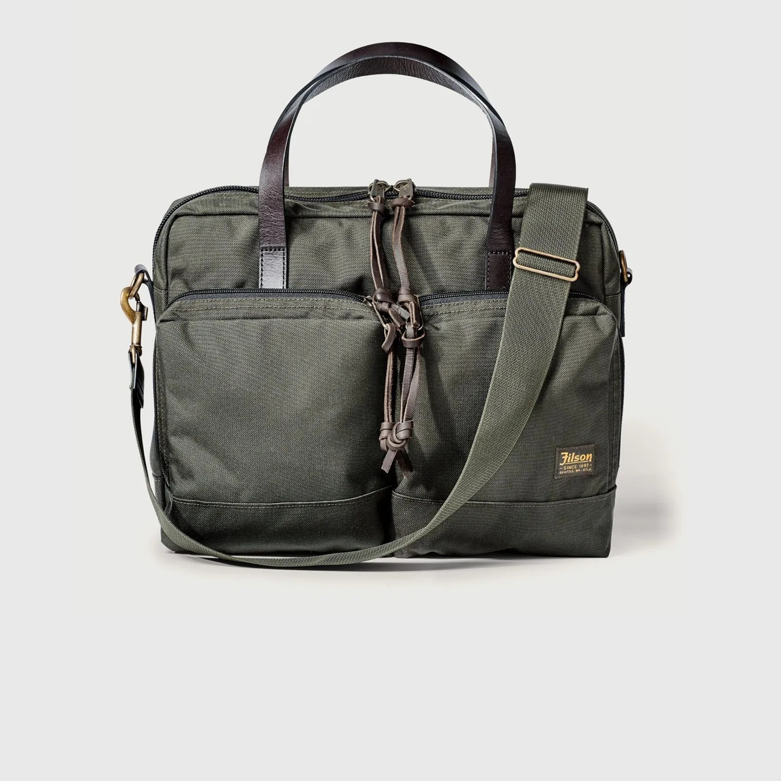 Briefcase Dryden in Nylon 1000D Cordura Verde Militare