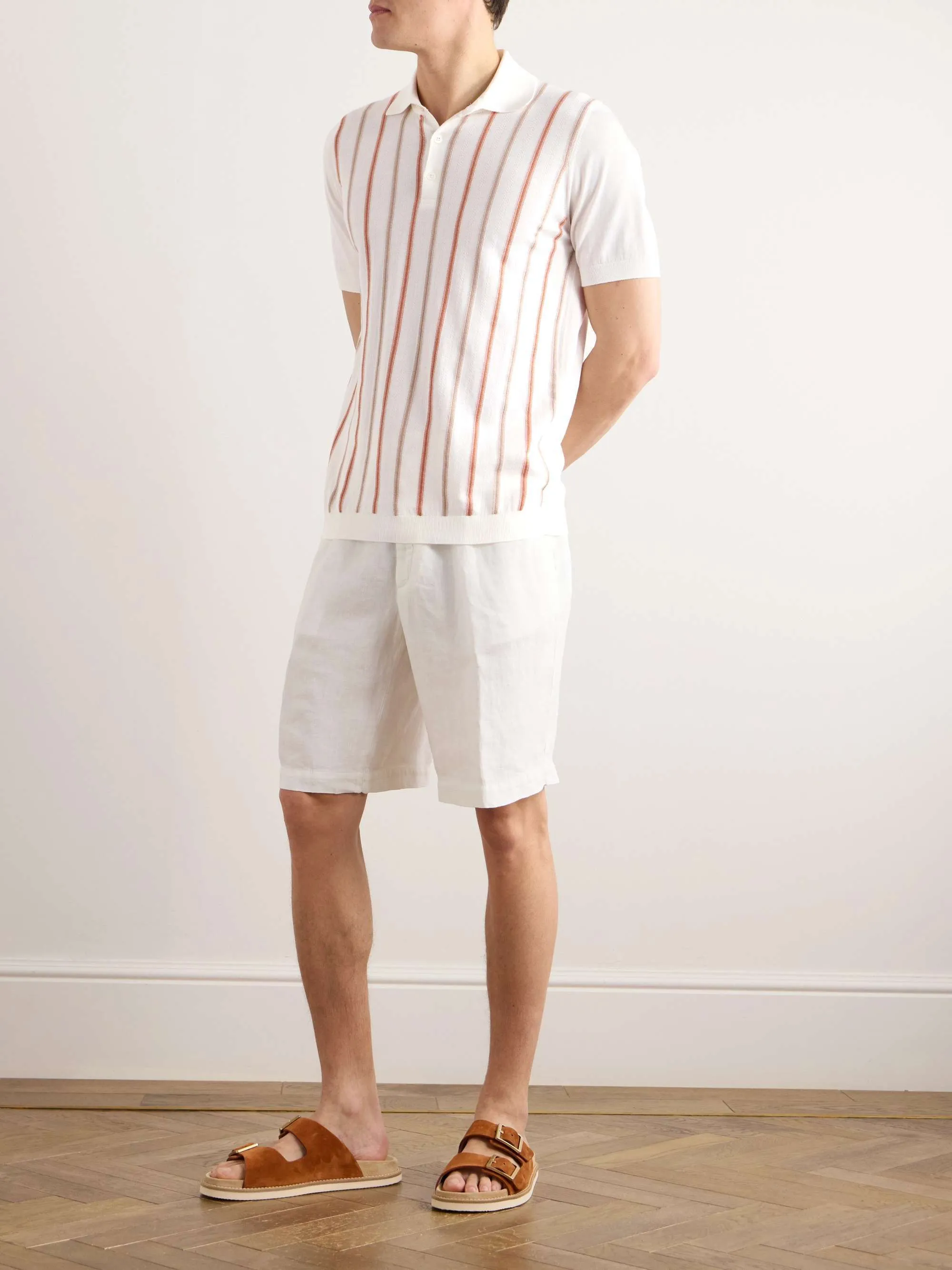 BRUNELLO CUCINELLI  |Pullovers Stripes Unisex Street Style Cotton Short Sleeves