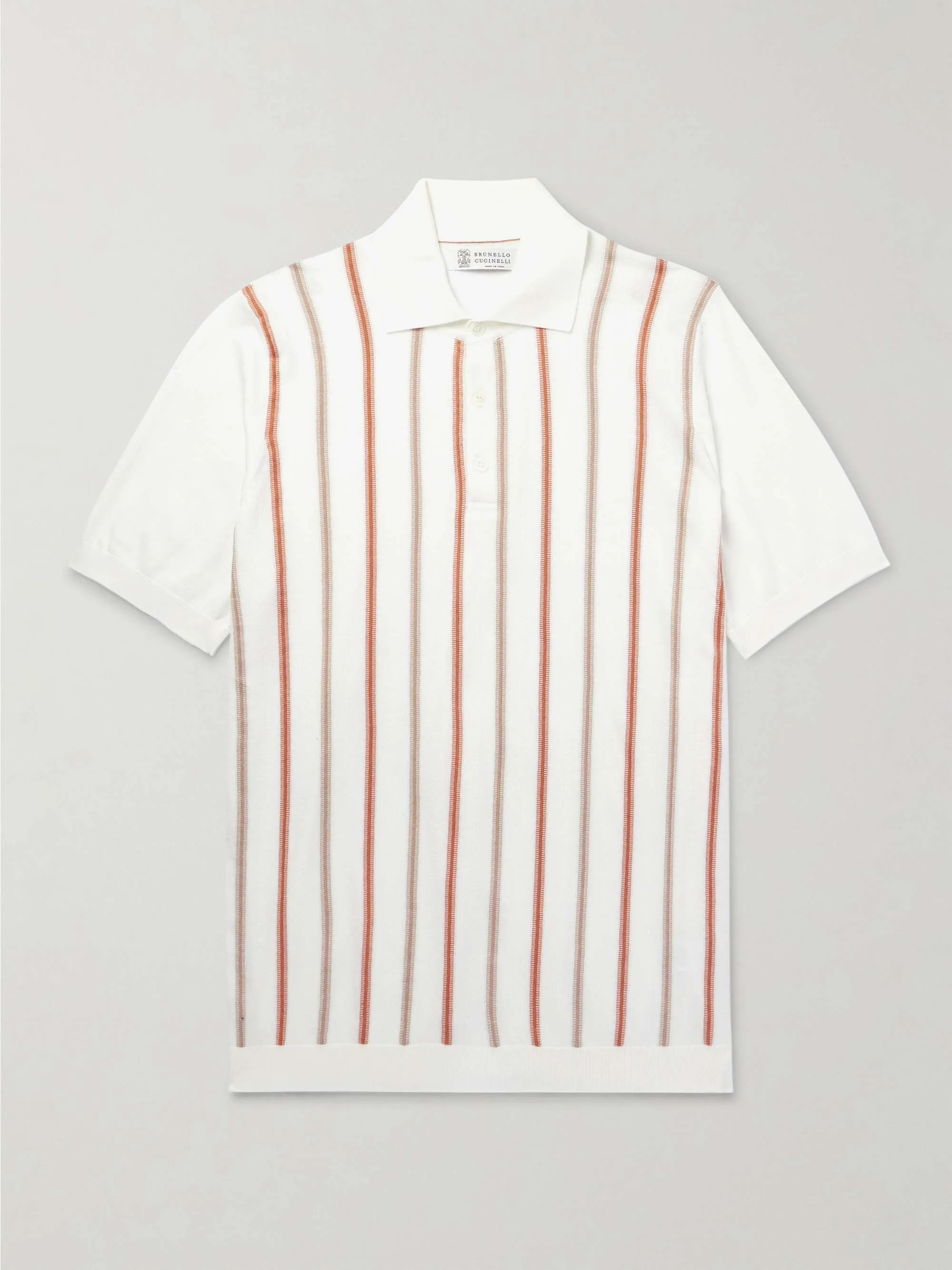 BRUNELLO CUCINELLI  |Pullovers Stripes Unisex Street Style Cotton Short Sleeves