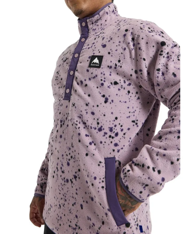 Burton Hearth Fleece Pullover - Elderberry Spatter - 2023