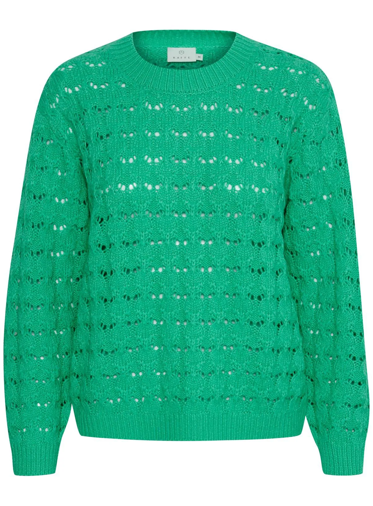 Buy KAFFE Elena Lace Knit Pullover Green XL | Jumpers | Tu