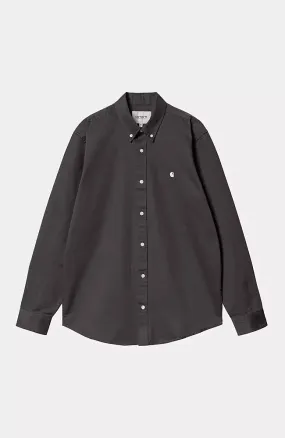 Carhartt LS Madison shirt Charcoal