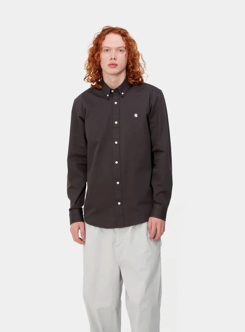 Carhartt LS Madison shirt Charcoal