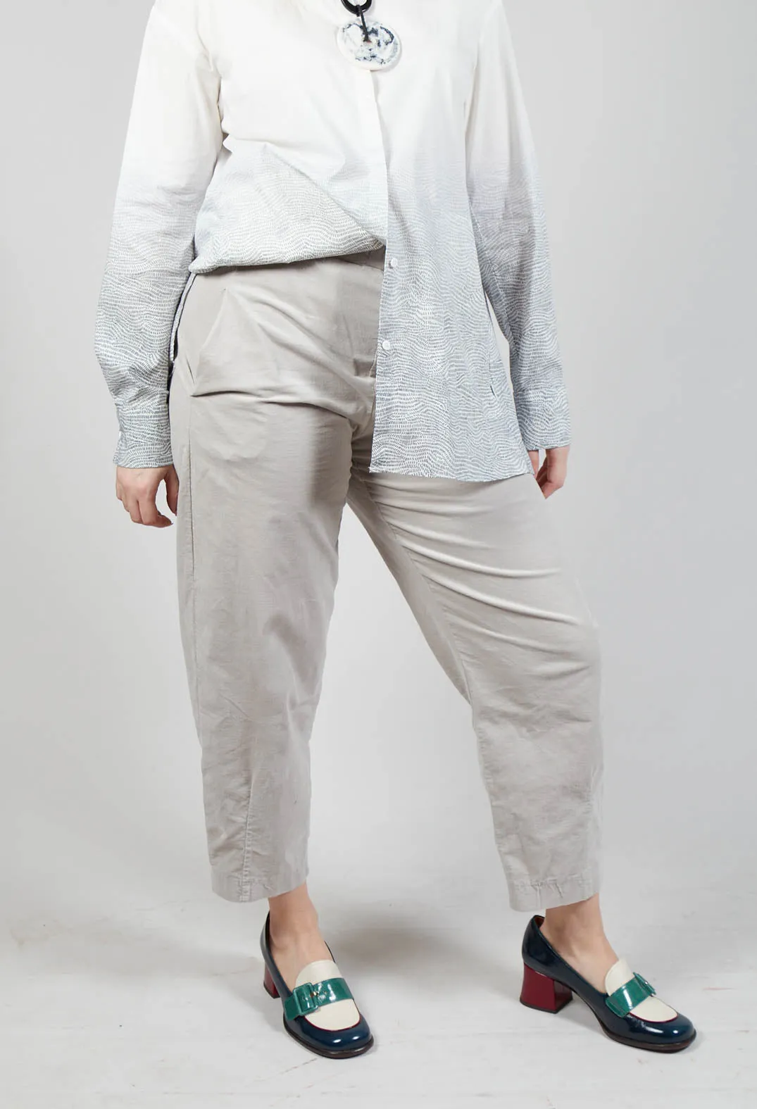 Cervo V Trousers in Pietra