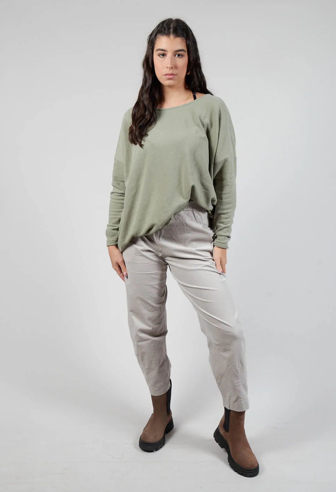 Cervo V Trousers in Pietra