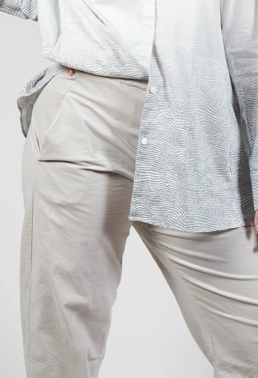 Cervo V Trousers in Pietra