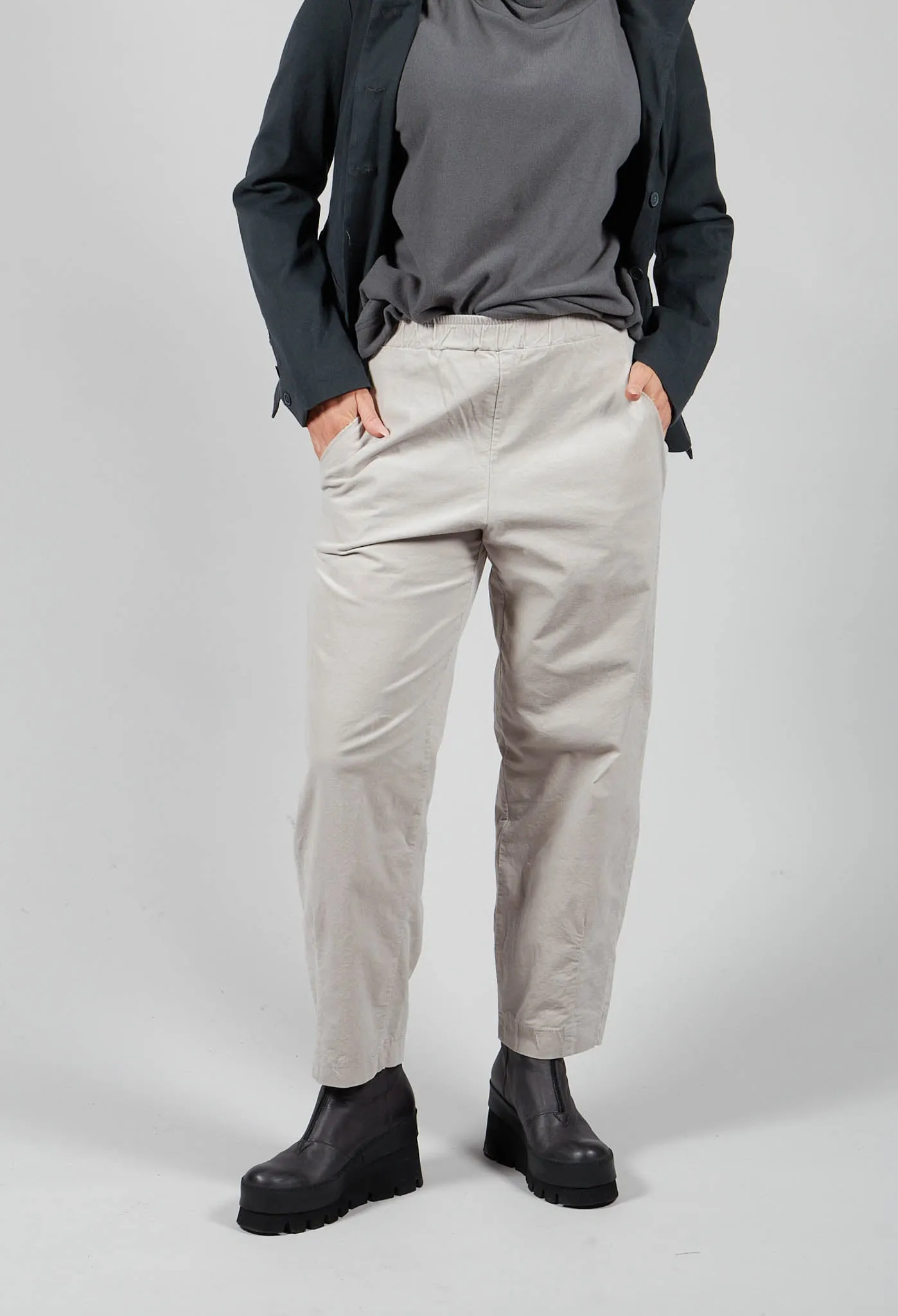 Cervo V Trousers in Pietra