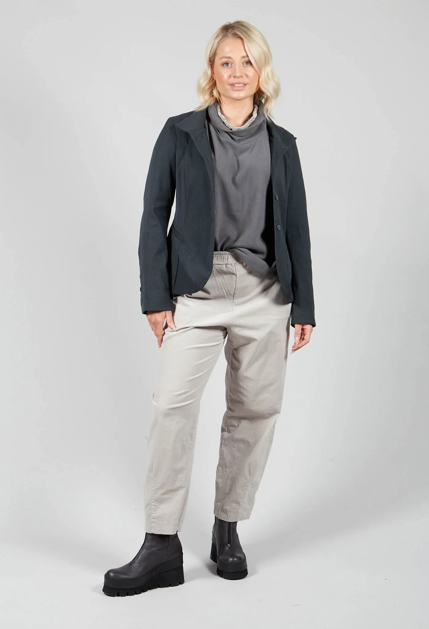 Cervo V Trousers in Pietra