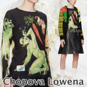 Chopova Lowena  |Crew Neck Nylon Street Style Long Sleeves