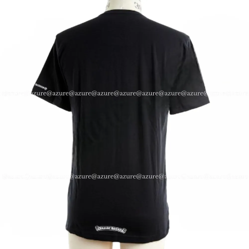 CHROME HEARTS  |Pullovers Street Style Plain Short Sleeves Logo T-Shirts