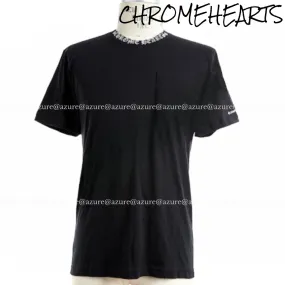 CHROME HEARTS  |Pullovers Street Style Plain Short Sleeves Logo T-Shirts