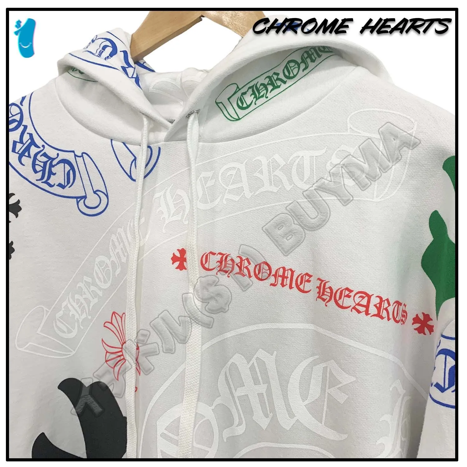 CHROME HEARTS  |Unisex Street Style Long Sleeves Cotton Logos on the Sleeves