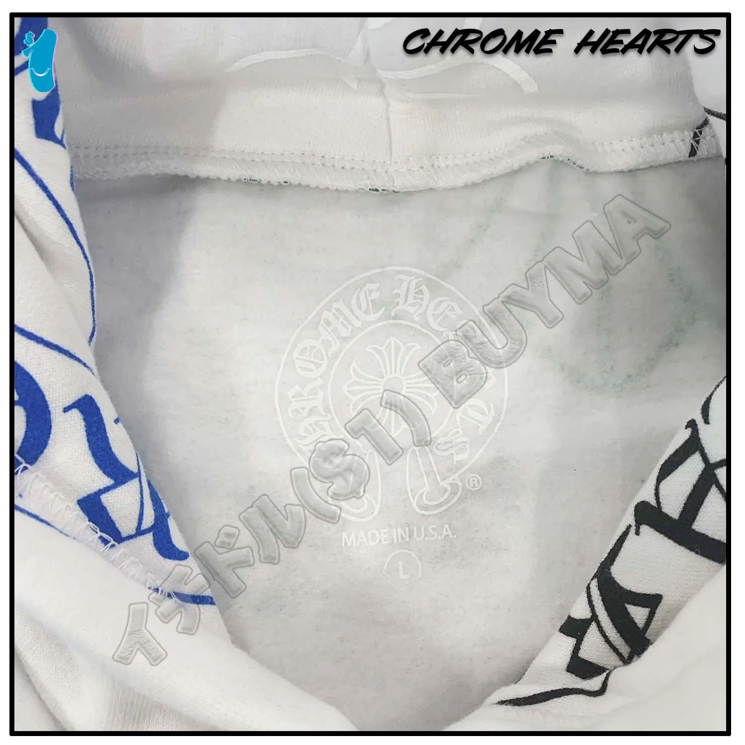 CHROME HEARTS  |Unisex Street Style Long Sleeves Cotton Logos on the Sleeves