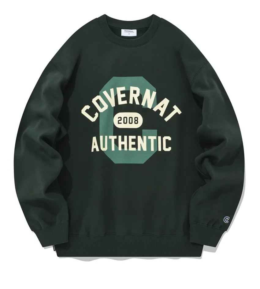 COVERNAT  |Unisex Street Style Long Sleeves Plain Cotton Logo