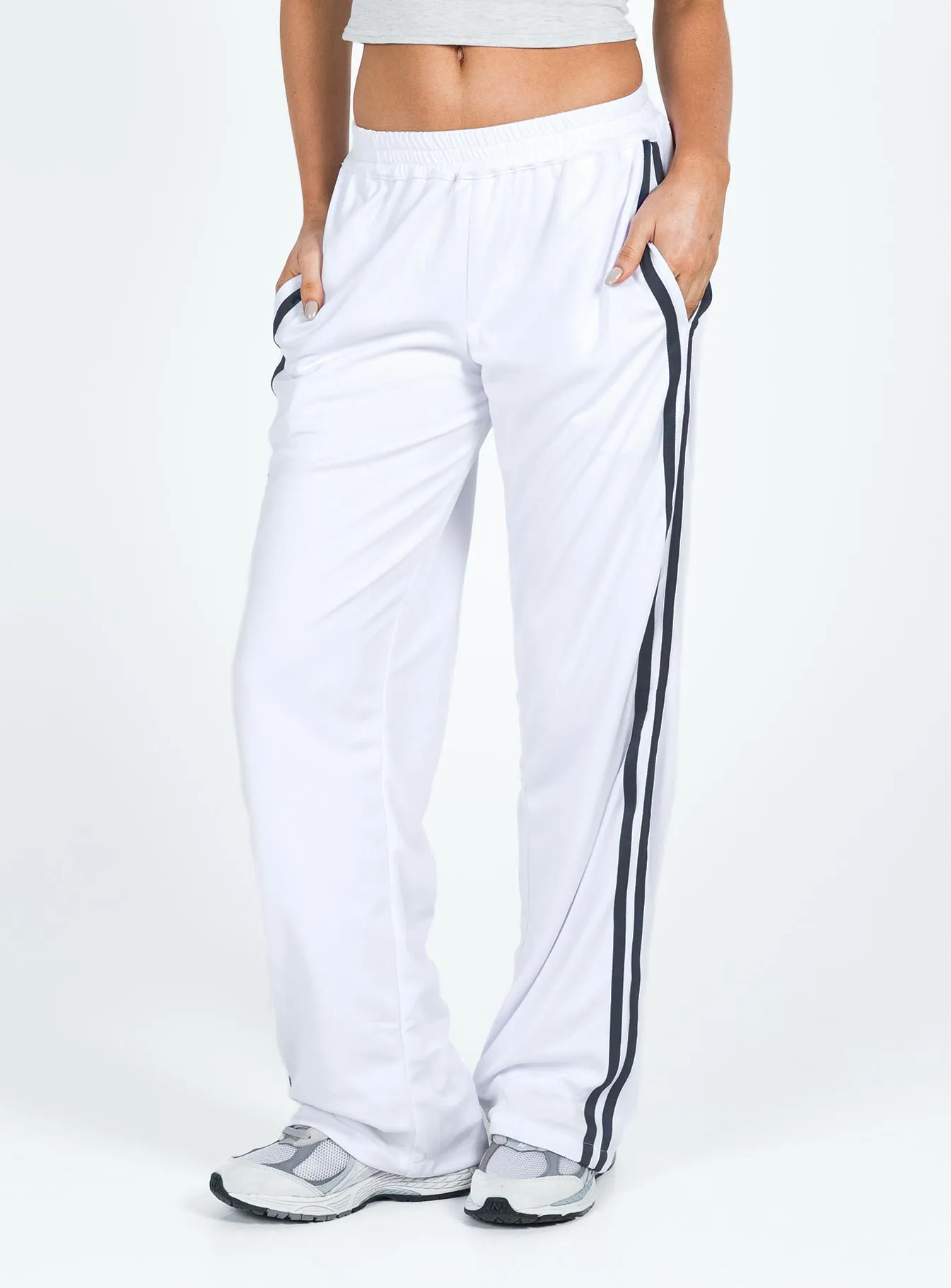 Coze Wide Leg Pants White