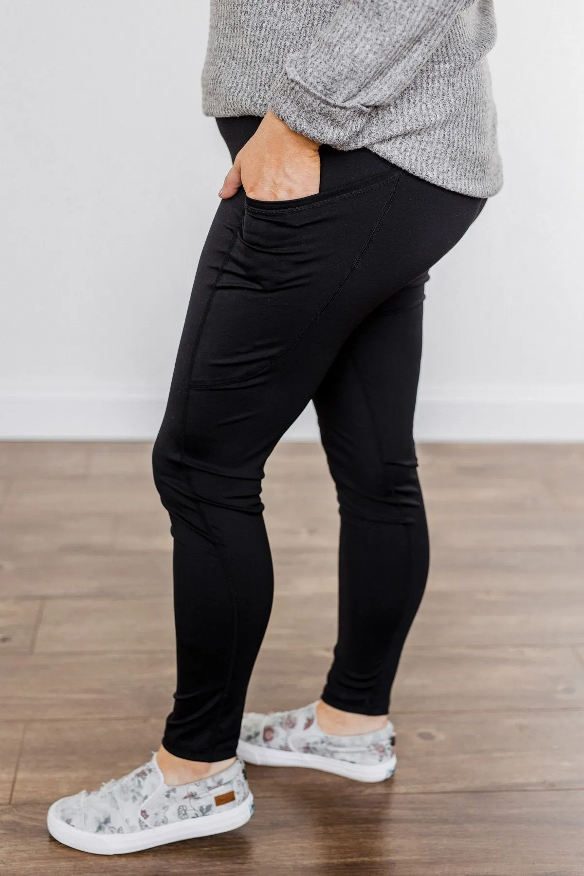 Create My Own Path Athleisure Leggings- Black