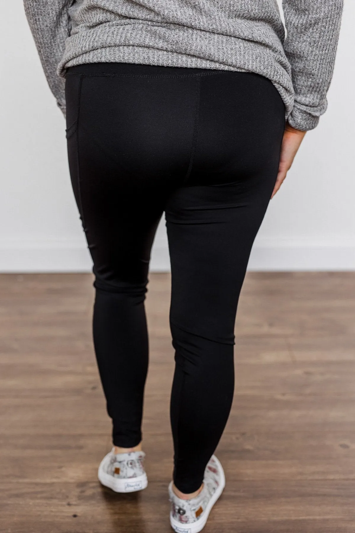 Create My Own Path Athleisure Leggings- Black