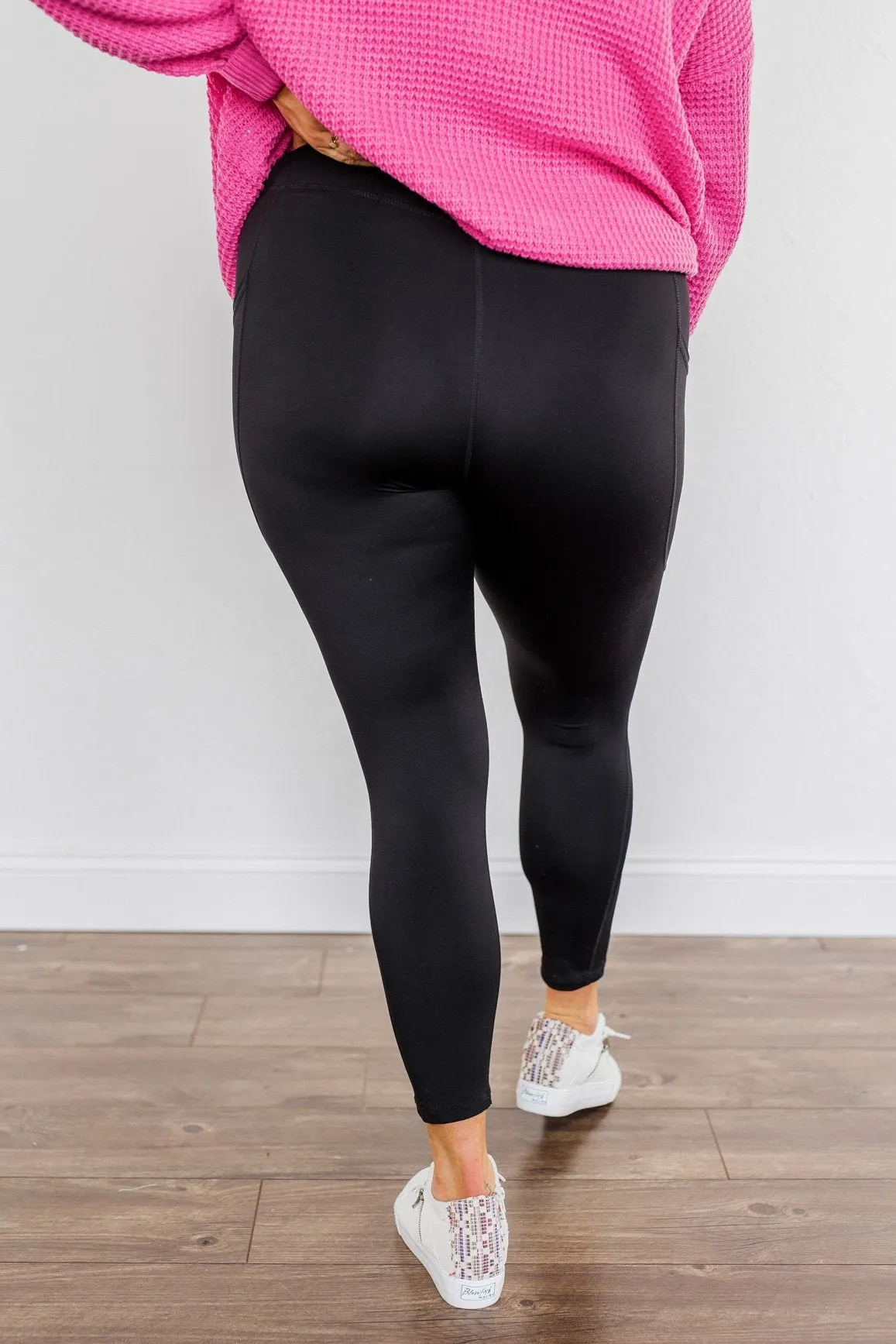 Create My Own Path Athleisure Leggings- Black