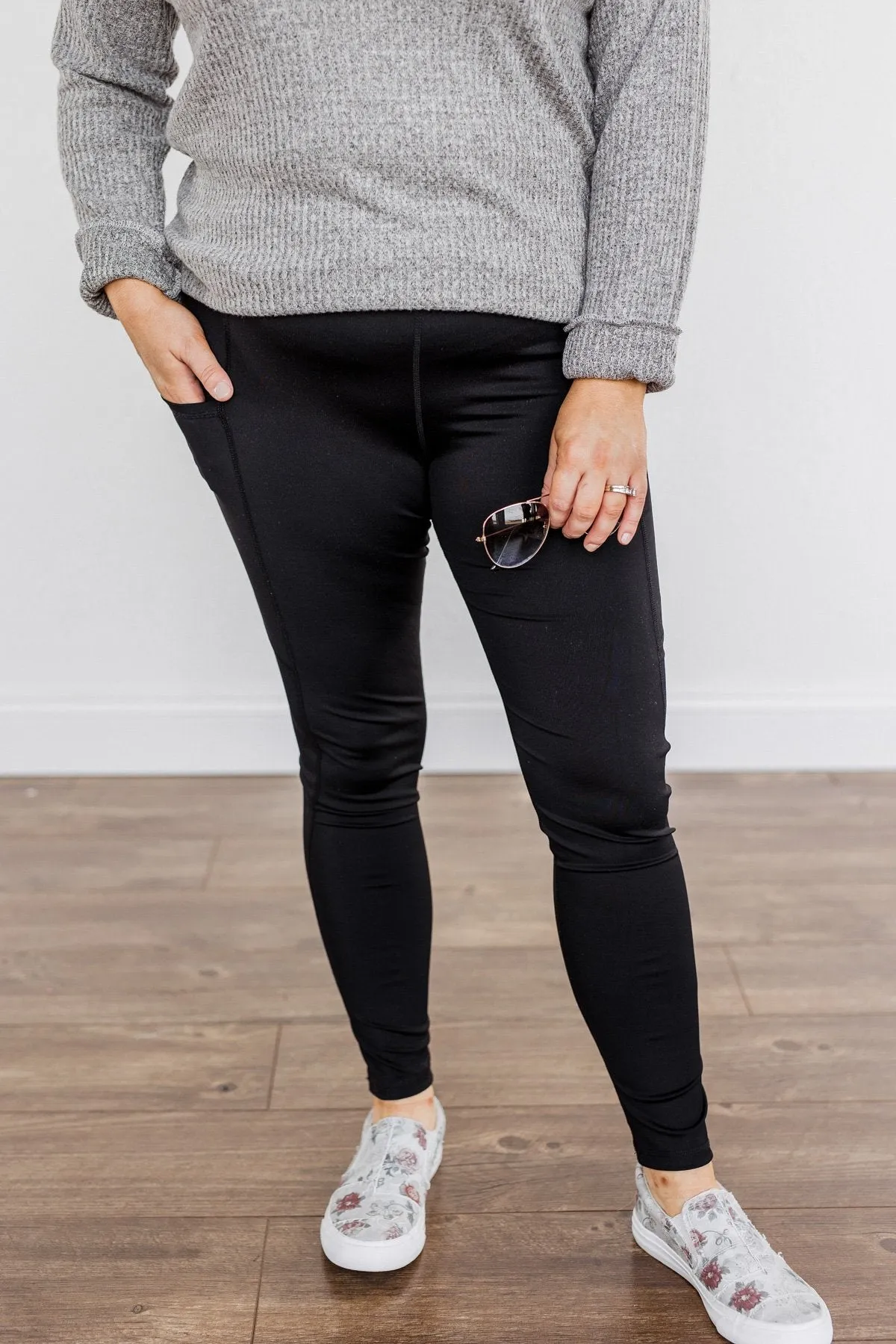 Create My Own Path Athleisure Leggings- Black