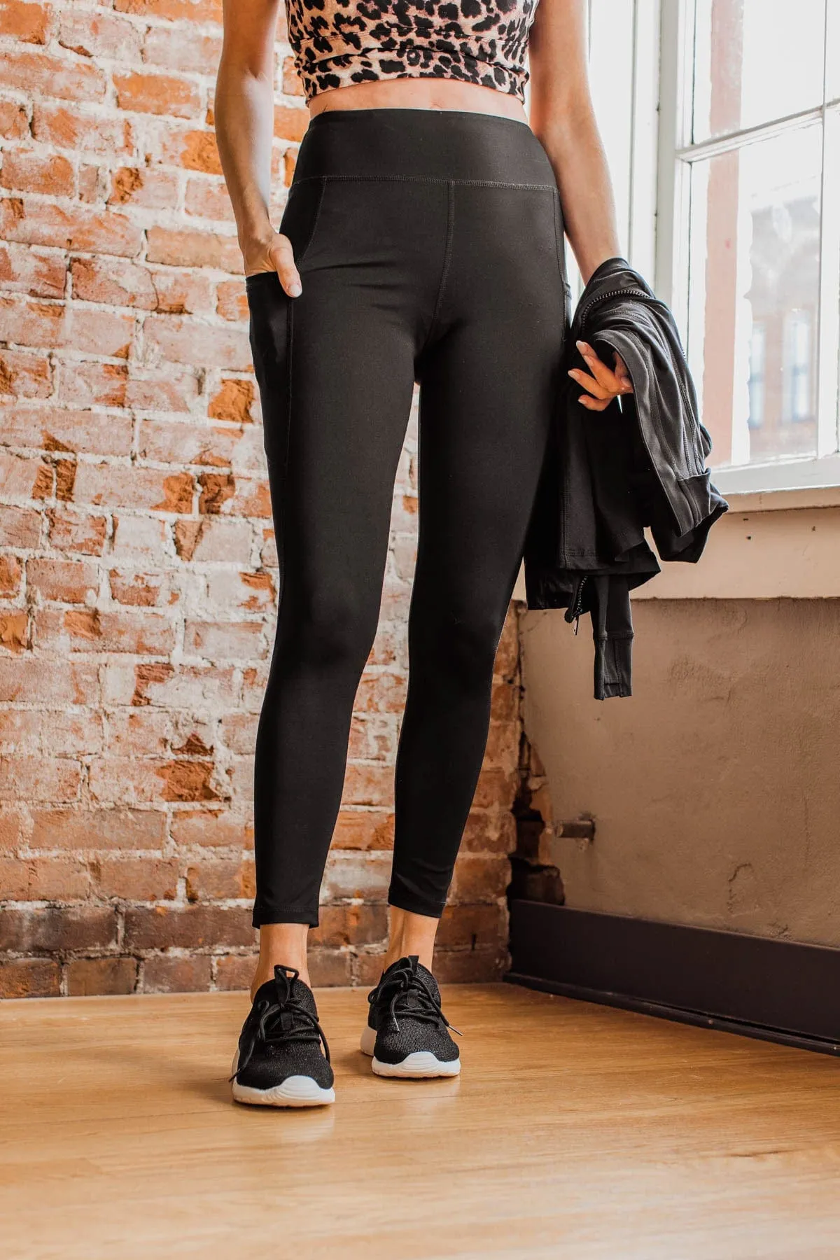 Create My Own Path Athleisure Leggings- Black