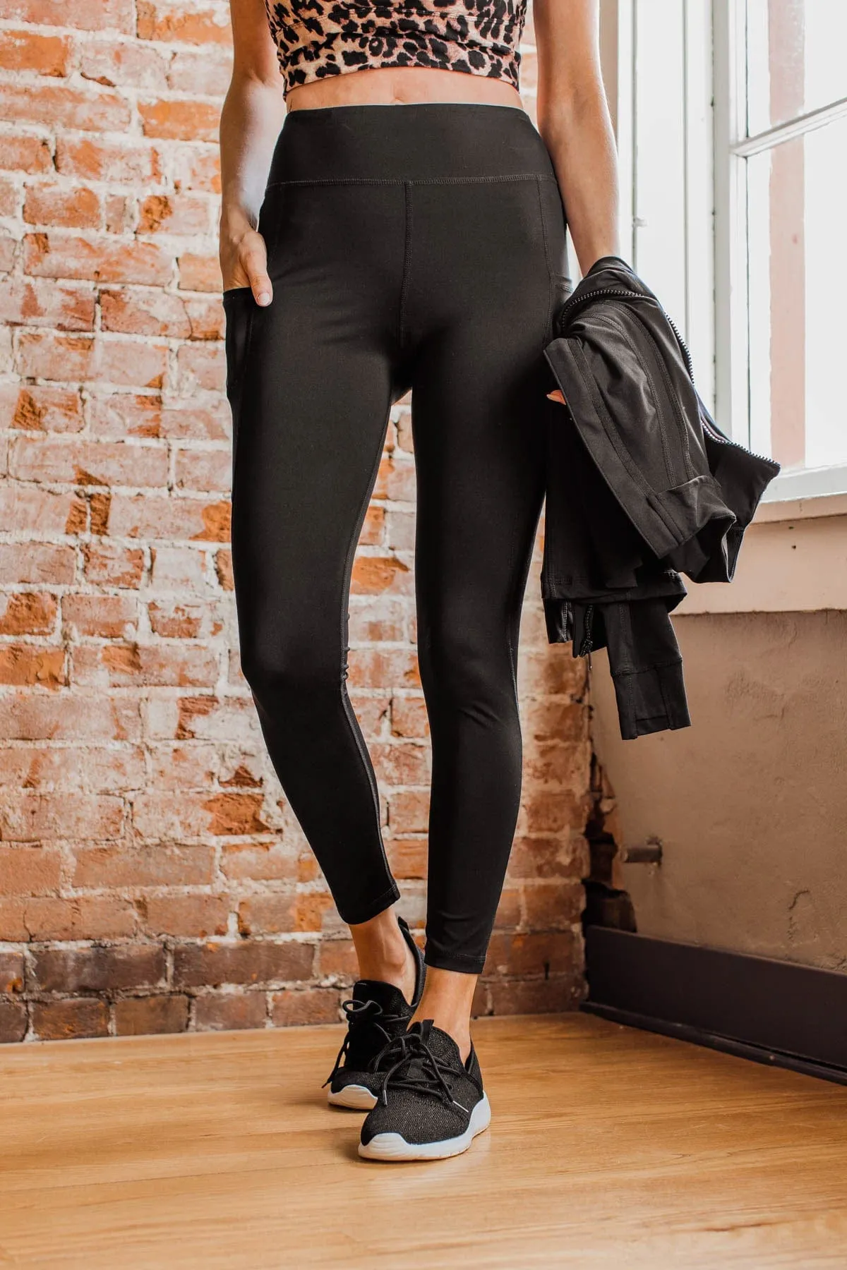 Create My Own Path Athleisure Leggings- Black