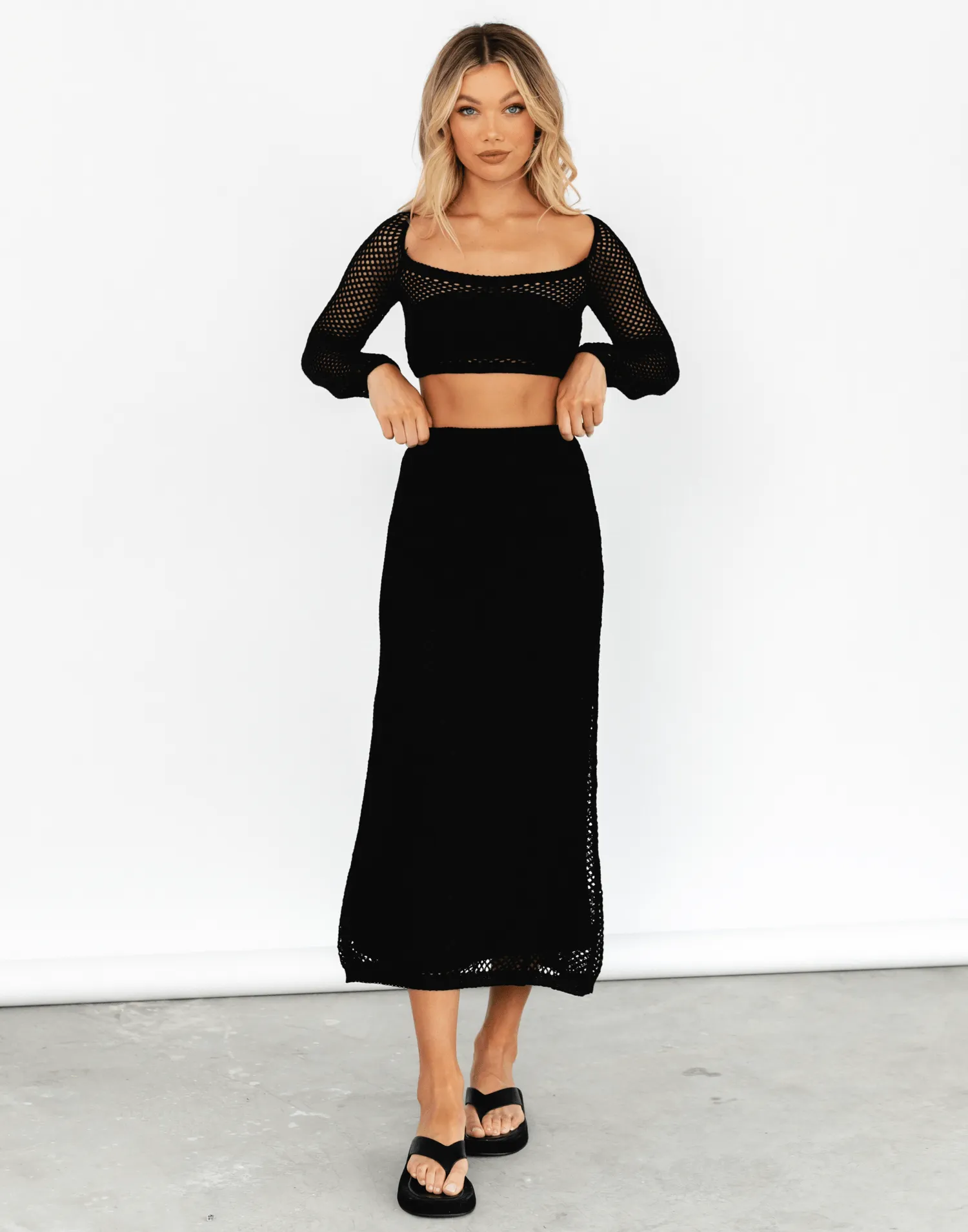 Cyprus Maxi Skirt (Black)