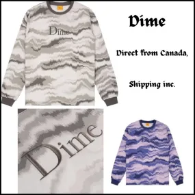 Dime  |Street Style Long Sleeves Cotton Long Sleeve T-shirt Logo